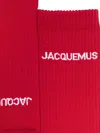 Jacquemus Logo Socks In レッド