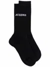 Jacquemus Les Chaussettes Cotton Socks In Black  