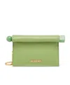 Jacquemus Womens Green La Petite Pochette Rond Leather Clutch Bag In Green