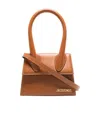 Jacquemus Logo Strap Satchel In Brown