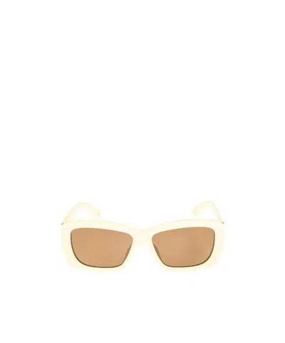Jacquemus Logo Sunglasses In Yellow