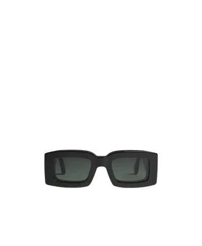 Jacquemus Logo Sunglasses In Black