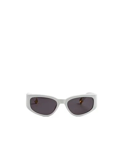 Jacquemus Logo Sunglasses In Black