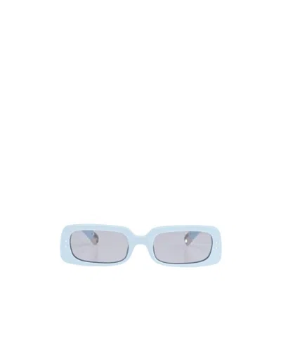 Jacquemus Logo Sunglasses In Blue