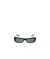 Jacquemus Black La Casa 'les Lunettes Capri' Sunglasses In Gray
