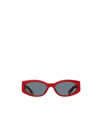 Jacquemus Logo Sunglasses In Gray