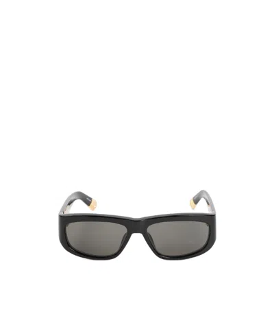 Jacquemus Logo Sunglasses In Gray