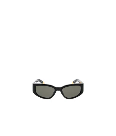 Jacquemus Logo Sunglasses In Gray