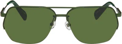 Jacquemus Logo Sunglasses In Green