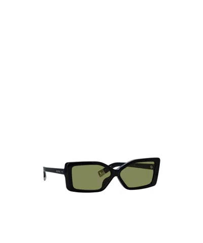 Jacquemus Logo Sunglasses In Green