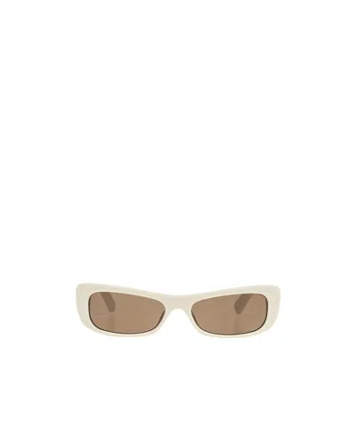 Jacquemus X Linda Farrow Les Lunettes Carino Sunglasses In Nude