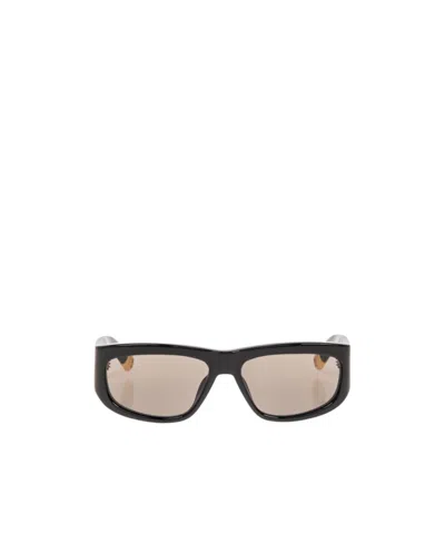 Jacquemus Logo Sunglasses In Nude