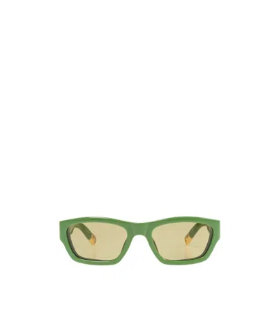 Jacquemus Logo Sunglasses In Nude