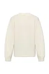 Jacquemus Logo Knit Sweater In Ivory