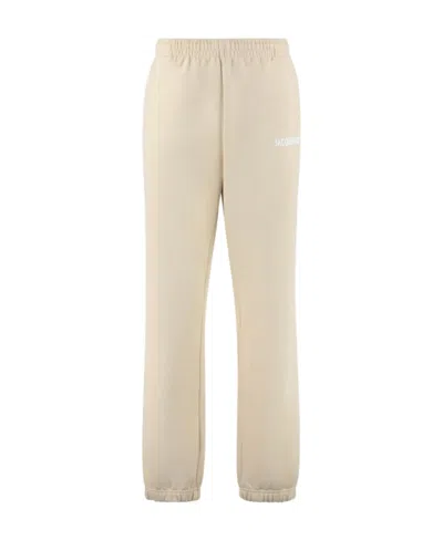 Jacquemus Logo Sweatpants In Nude