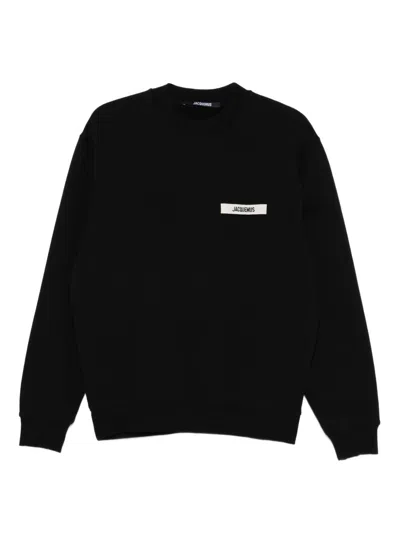 Jacquemus Logo Sweatshirt In Black