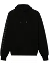 Jacquemus Hooded Typo Sweatshirt With Logoed Sleeve In Black  
