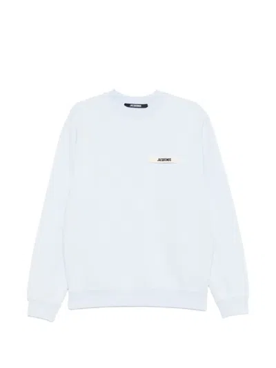 Jacquemus Logo-detail Sweatshirt In Blue