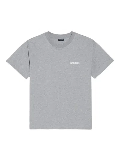 Jacquemus Logo T-shirt In Gray