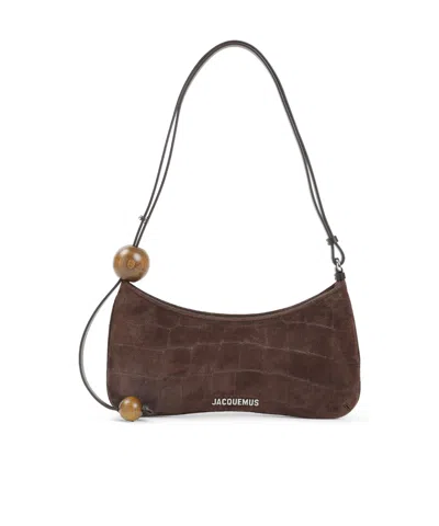 Jacquemus Logo Tote Bag In Brown