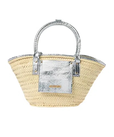 Jacquemus Logo Tote Bag In Neutral