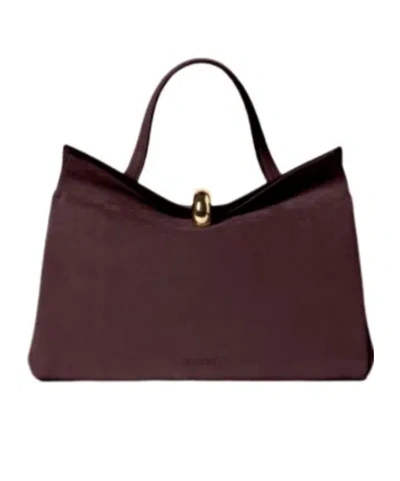 Jacquemus Logo Tote Bag In White