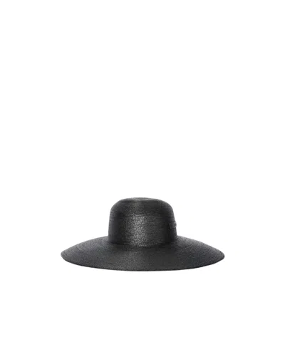 Jacquemus Logo Visor In Black