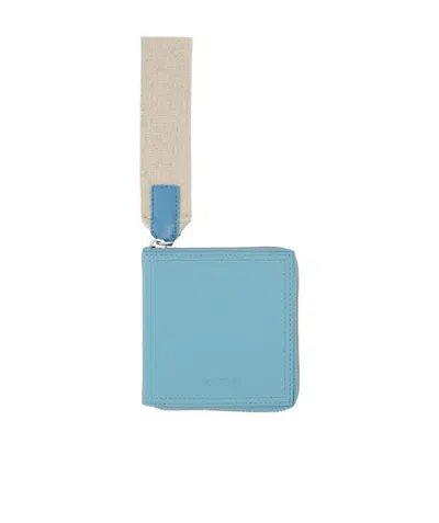 Jacquemus Logo Wallet In Blue