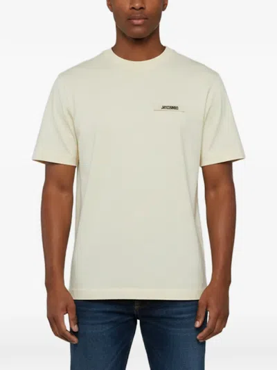 Pre-owned Jacquemus Logo-detail T-shirt In Neutral