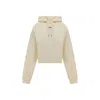 Jacquemus Cotton Hoodie With Drawstring Hood And Ribbed Details