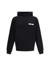 Jacquemus Gros-grain Hoodie In Black