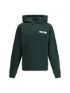 Jacquemus Gros-grain Hoodie In Dark Green