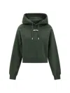 Jacquemus Logoed Hoodie In Green