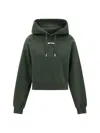 Jacquemus Logoed Hoodie In Dark Green 2