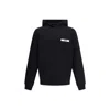 Jacquemus Gros-grain Hoodie In Black