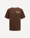 Jacquemus Le T-shirt Gros Grain Cotton T-shirt In Brown