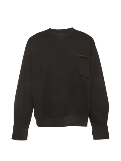 Pre-owned Jacquemus Logo-embroidered Sweatshirt In Black