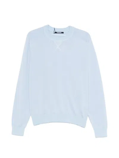 Jacquemus Logo-embroidered Top In Blue