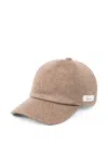 Jacquemus Brown Solid Baseball Cap In Brown