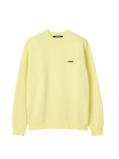 Jacquemus Logo-patch Sweatshirt In Neutral