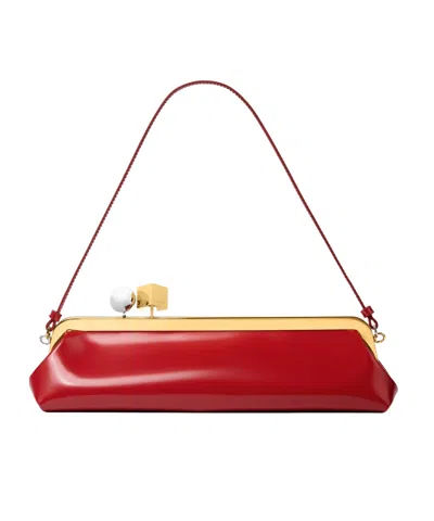 Jacquemus Long Buckle Shoulder Bag In Red