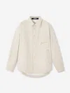 Jacquemus Button-down Shirt Curved Hemline Long Sleeves In Neutral