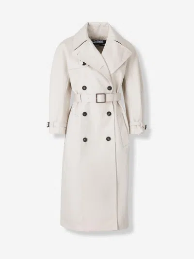 Jacquemus Long Coat In White