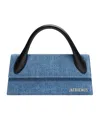 Jacquemus Le Chiquito Long Denim Top-handle Bag In Blue