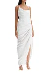 Jacquemus La Robe Saudade Long Viscose Blend Dress In White