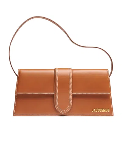 Jacquemus Long Flap Shoulder Bag In Brown