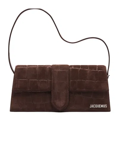 Jacquemus Long Flip Shoulder Bag In Black