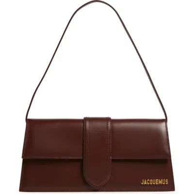 JACQUEMUS JACQUEMUS LONG LE BAMBINO LEATHER SHOULDER BAG