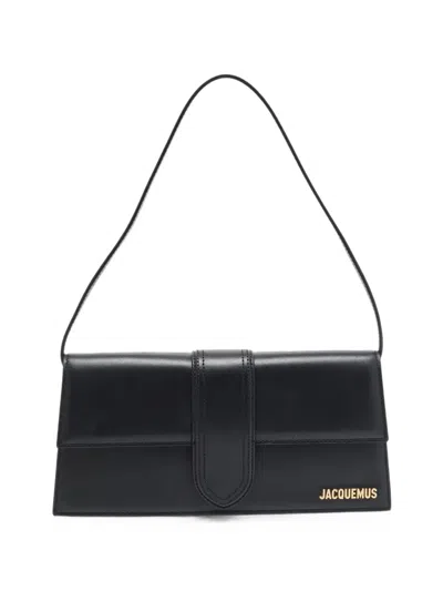Pre-owned Jacquemus Long Le Bambino Shoulder Bag In Black