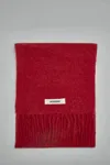 Jacquemus Long Mohair Alpaca Scarf In Red